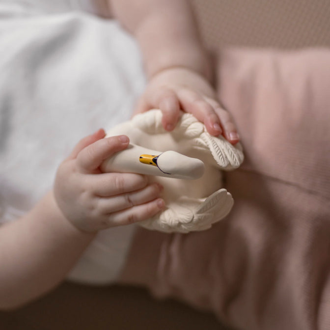 Badspeeltje Zwaan Wit Small - Natruba