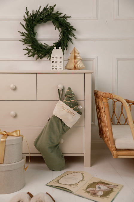 Gold gift bag with name