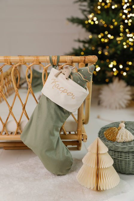 Gold gift bag with name