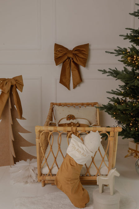 Gold gift bag with name